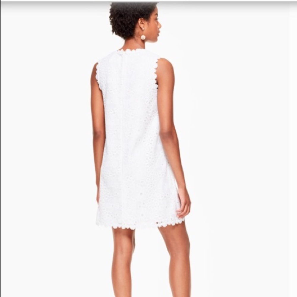 Kate Spade ♠️ white Shift Dress sz 8 ⭐️NWT - Picture 7 of 9